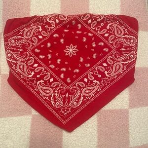 Bandeau Paisley Print Top